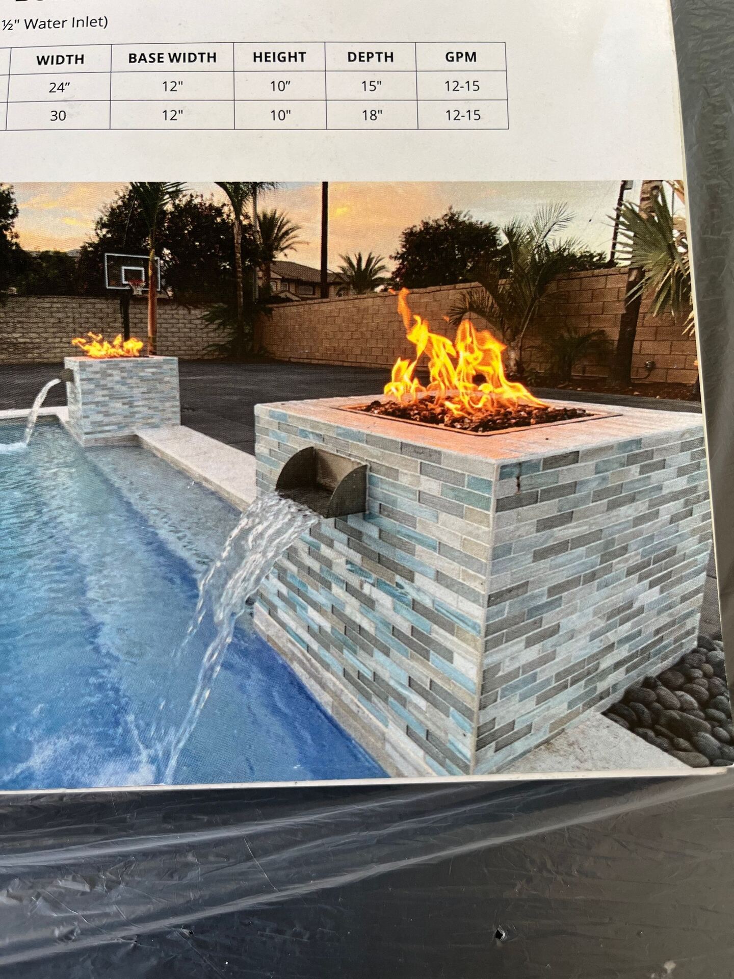 Finished backyard pool